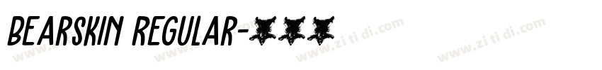 Bearskin Regular字体转换